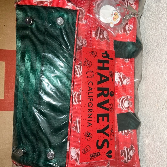 Harvey's Holly Jolly Santa Mini Streamline Tote With Sticker - Picture 2 of 7